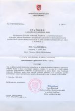 Osvědčení o specializované způsobilosti - neurologie